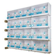 batterie d'élevage oiseaux 6 x 4 cages neuves